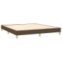 Cama box spring con colchón tela marrón oscuro 180x200 cm de , Camas y somieres - Ref: Foro24-3127144, Precio: 550,48 €, Desc...