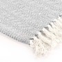 Gray cotton herringbone blanket 220x250 cm by vidaXL, Blankets - Ref: Foro24-245320, Price: 29,99 €, Discount: %