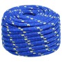 Blue polypropylene boat rope 20 mm 50 m by , Ropes and metal cords - Ref: Foro24-152474, Price: 76,07 €, Discount: %