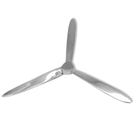 Propeller for the wall silver aluminum 70 cm by , Figures, sculptures and statues - Ref: Foro24-243517, Price: 48,61 €, Disco...