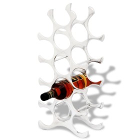 Wine rack for 15 silver aluminum bottles by , Wine racks - Ref: Foro24-242331, Price: 44,19 €, Discount: %