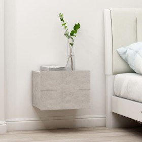 Bedside tables 2 pcs concrete gray plywood 40x30x30cm by vidaXL, Nightstands - Ref: Foro24-801062, Price: 79,65 €, Discount: %