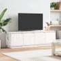 Solid white pine wood TV cabinet 156x37x45 cm by , TV Furniture - Ref: Foro24-840157, Price: 134,00 €, Discount: %