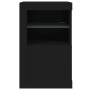 Black engineered wood sideboard with LED lights by , Lockers and storage cabinets - Ref: Foro24-836632, Price: 65,28 €, Disco...