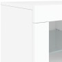 Weißes Sideboard aus Holzwerkstoff mit LED-Leuchten von , Schließfächer und Lagerschränke - Ref: Foro24-836630, Preis: 60,05 ...