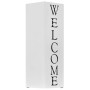 Paragüero diseño Welcome acero blanco de vidaXL, Paragüeros - Ref: Foro24-246797, Precio: 35,44 €, Descuento: %