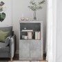 Sideboard with LED lights concrete gray engineered wood by , Lockers and storage cabinets - Ref: Foro24-836626, Price: 89,30 ...