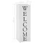 Paragüero diseño Welcome acero blanco de vidaXL, Paragüeros - Ref: Foro24-246797, Precio: 35,44 €, Descuento: %