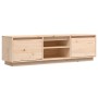 Mueble de TV de madera maciza de pino 140x35x40 cm de , Muebles TV - Ref: Foro24-840412, Precio: 99,78 €, Descuento: %