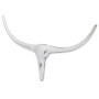 Decorative silver 75 cm aluminum bull head for wall by , Figures, sculptures and statues - Ref: Foro24-242336, Price: 25,75 €...