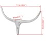 Decorative silver 75 cm aluminum bull head for wall by , Figures, sculptures and statues - Ref: Foro24-242336, Price: 25,75 €...