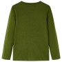 Dark khaki long-sleeved children's t-shirt 140 by , Kids T-shirts - Ref: Foro24-13043, Price: 9,99 €, Discount: %