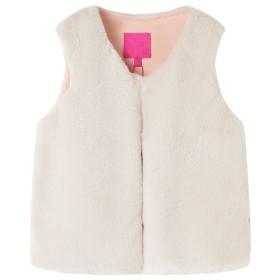 Chaleco para niños pelo sintético beige 140 de , Ropa de abrigo para niños - Ref: Foro24-14278, Precio: 19,99 €, Descuento: %