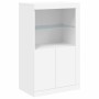 Sideboard with white engineered wood and LED lights by , Lockers and storage cabinets - Ref: Foro24-836623, Price: 100,84 €, ...