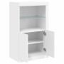 Sideboard with white engineered wood and LED lights by , Lockers and storage cabinets - Ref: Foro24-836623, Price: 100,84 €, ...