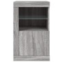 Sideboard with LED lights in Sonoma gray engineered wood by , Lockers and storage cabinets - Ref: Foro24-836640, Price: 58,54...