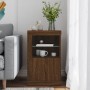 Sideboard with LED lights, engineered wood in brown oak. by , Lockers and storage cabinets - Ref: Foro24-836642, Price: 58,38...