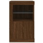 Sideboard with LED lights, engineered wood in brown oak. by , Lockers and storage cabinets - Ref: Foro24-836642, Price: 58,38...