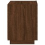 Nightstand with LED lights made of engineered oak wood in brown. by , Nightstands - Ref: Foro24-836747, Price: 67,97 €, Disco...