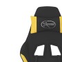 Silla gaming de masaje con reposapiés tela negro y amarillo de , Sillones para videojuegos - Ref: Foro24-345484, Precio: 130,...