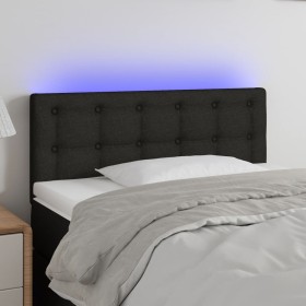 Kopfteil aus schwarzem Stoff mit LED 100x5x78/88 cm von , Kopf- und Fußteile - Ref: Foro24-3122038, Preis: 47,86 €, Rabatt: %