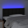 Cabecero con LED de tela negro 100x5x78/88 cm de , Cabeceros y pies de cama - Ref: Foro24-3122038, Precio: 47,88 €, Descuento: %