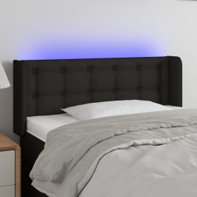 Black fabric headboard with LED 103x16x78/88 cm by , Headboards and footboards - Ref: Foro24-3123662, Price: 57,99 €, Discoun...