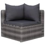 4-piece garden sofa set and gray synthetic rattan cushions by vidaXL, Outdoor sofas - Ref: Foro24-44164, Price: 361,52 €, Dis...