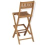 Folding garden bar stools 2 pcs solid teak wood by vidaXL, Garden chairs - Ref: Foro24-43806, Price: 201,95 €, Discount: %