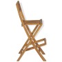 Folding garden bar stools 2 pcs solid teak wood by vidaXL, Garden chairs - Ref: Foro24-43806, Price: 201,95 €, Discount: %