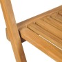 Folding garden bar stools 2 pcs solid teak wood by vidaXL, Garden chairs - Ref: Foro24-43806, Price: 201,95 €, Discount: %