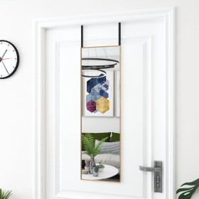 Glass and black aluminum door mirror 30x80 cm by , Mirrors - Ref: Foro24-327414, Price: 35,99 €, Discount: %