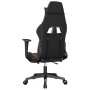 Gaming-Stuhl mit Massage und Fußstütze aus schwarz-orangefarbenem Kunstleder von , Gaming-Stühle - Ref: Foro24-345440, Preis:...