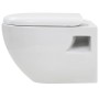 Wandtoilette aus weißer Keramik von vidaXL, Badezimmer - Ref: Foro24-143022, Preis: 163,11 €, Rabatt: %