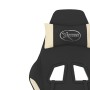 Silla gaming de masaje con reposapiés tela negro y crema de , Sillones para videojuegos - Ref: Foro24-345480, Precio: 138,64 ...