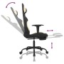 Massage gaming chair with footrest in black and cream fabric by , Gaming chairs - Ref: Foro24-345480, Price: 138,64 €, Discou...