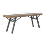 Solid acacia wood garden bench 120 cm by vidaXL, garden benches - Ref: Foro24-44252, Price: 90,99 €, Discount: %