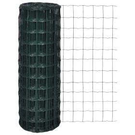 Set of green steel Euro fence 10x1.2 m by vidaXL, fence panels - Ref: Foro24-140586, Price: 44,99 €, Discount: %