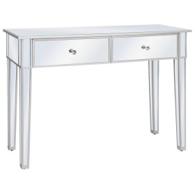 Console table with MDF and glass mirror 106.5x38x76.5 by vidaXL, Side tables - Ref: Foro24-246660, Price: 219,82 €, Discount: %