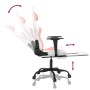 Gaming chair with massage and footrest in white and pink synthetic leather by , Gaming chairs - Ref: Foro24-345420, Price: 13...