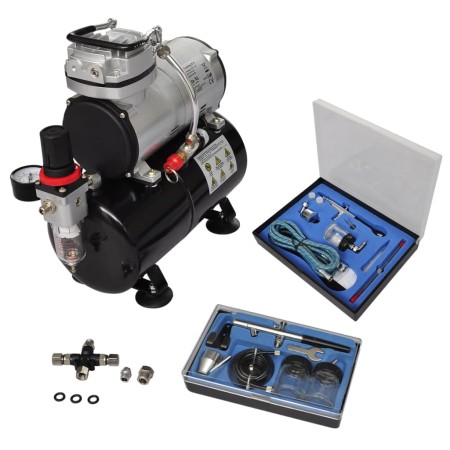 Airbrush compressor with 2 guns by vidaXL, Compressors - Ref: Foro24-140285, Price: 223,90 €, Discount: %