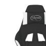 Massage-Gaming-Stuhl mit Fußstütze aus schwarz-weißem Stoff von , Gaming-Stühle - Ref: Foro24-345488, Preis: 139,63 €, Rabatt: %