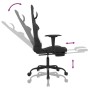 Massage gaming chair with black and white fabric footrest by , Gaming chairs - Ref: Foro24-345488, Price: 139,63 €, Discount: %