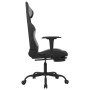 Massage gaming chair with footrest in black and light gray fabric by , Gaming chairs - Ref: Foro24-345481, Price: 138,80 €, D...