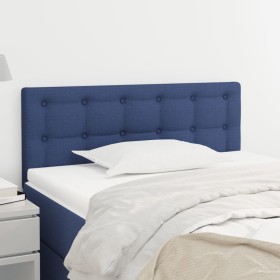 Blue fabric headboard 80x5x78/88 cm by , Headboards and footboards - Ref: Foro24-346402, Price: 44,00 €, Discount: %