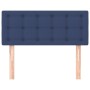 Cabecero de tela azul 80x5x78/88 cm de , Cabeceros y pies de cama - Ref: Foro24-346402, Precio: 44,00 €, Descuento: %