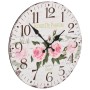 Vintage wall clock with flowers 30 cm by vidaXL, Wall clocks - Ref: Foro24-50625, Price: 14,39 €, Discount: %