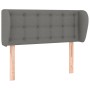 Dark gray fabric headboard 83x23x78/88 cm by , Headboards and footboards - Ref: Foro24-3117553, Price: 51,58 €, Discount: %