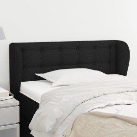 Cabecero de tela negro 103x23x78/88 cm de , Cabeceros y pies de cama - Ref: Foro24-3117570, Precio: 50,94 €, Descuento: %