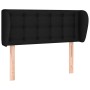 Black fabric headboard 103x23x78/88 cm by , Headboards and footboards - Ref: Foro24-3117570, Price: 55,99 €, Discount: %